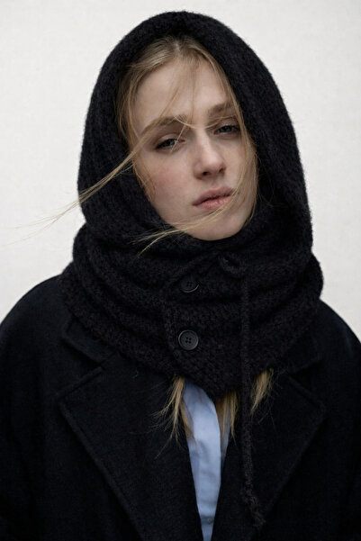 KİLİGİSTANBUL Buttoned Soft Fabric Balaclava