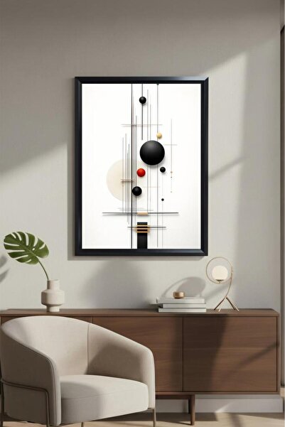 LUXRN Модерна абстрактна ботаническа декоративна картина с рамка, отпечатана ...