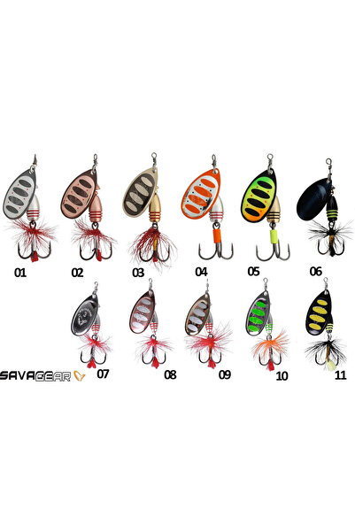 Savage Gear Rotex Spinner #3a 6g Döner Kaşık 07 ( Matt Silver )