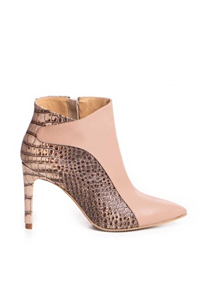 The 5th Element Women's Ankle Boots Natural Leather Beige Alanna