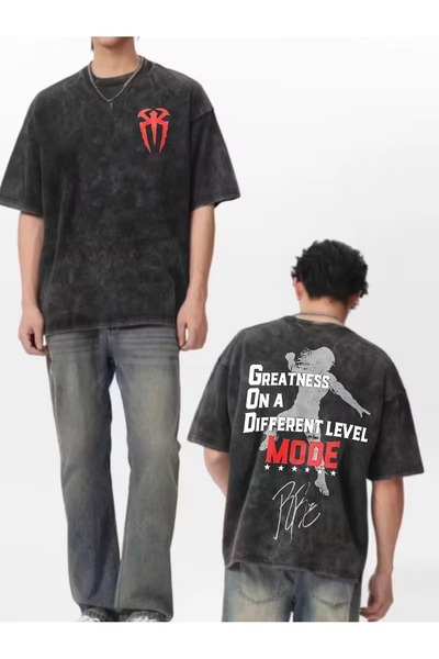 LAND MODA Unisex Βαμβακερό T-Shirt oversized – Καθημερινό Άνετο Στυλ με Επεξε...