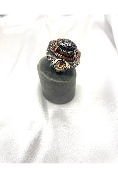 SILA Saltanat Motifli Özel İşçilikli Gümüş Erkek Yüzük