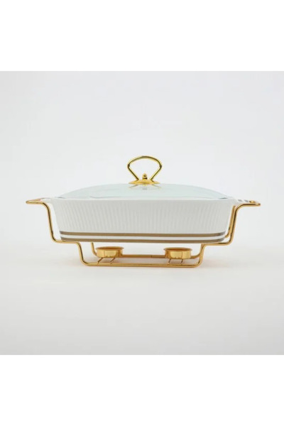 Generic سخان تقديم فاخر مستطيل الشكل بقاعدة وغطاء زجاجيين