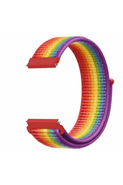 Guleron Amazfit Active / Gtr Mini / Cheetah (مربع) حبل قماش منسوج متوافق مع A...