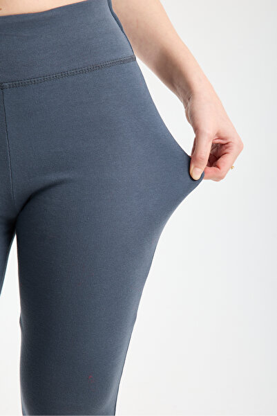 TheyYou talie înaltă evazat Pantaloni din bumbac cu nervuri