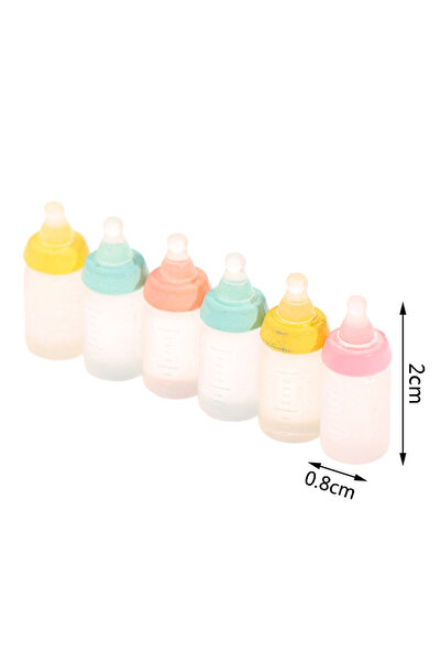 Choice مجموعة من 6 قطع عشوائية، 3 قطع، زجاجات رضاعة أطفال مصغرة، لهايات، ومرا...