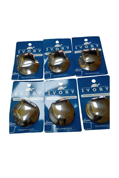 Ermiya 6 Ad Biodata Universal Cam Tencere Kapağı Kulpu New Paslanmaz Çelik Kü...