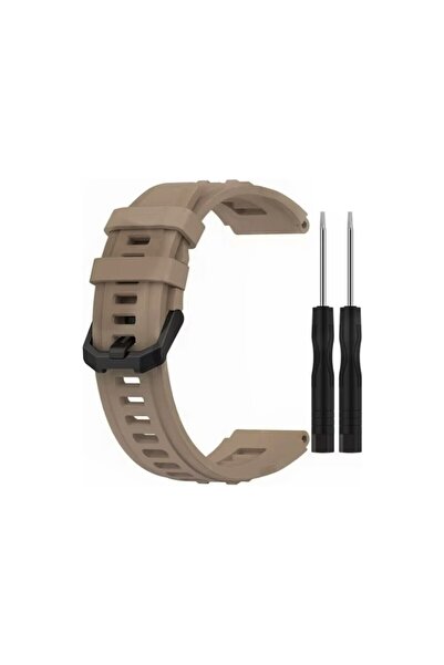 Guleron Amazfit T- Rex Ultra Uyumlu Tokalı Silikon Kordon Kayış+Ikili Tornavida