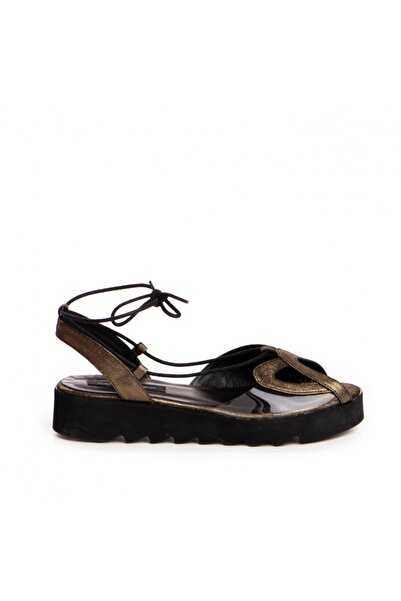 The 5th Element Sandale dama piele fara toc Bronz Bunny