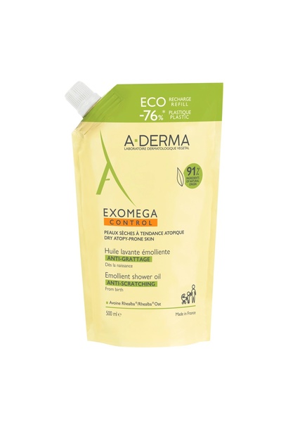 A-DERMA Λάδι ντους Exomega Control για ξηρό και ατοπικό δέρμα, Λάδι μπάνιου, ...