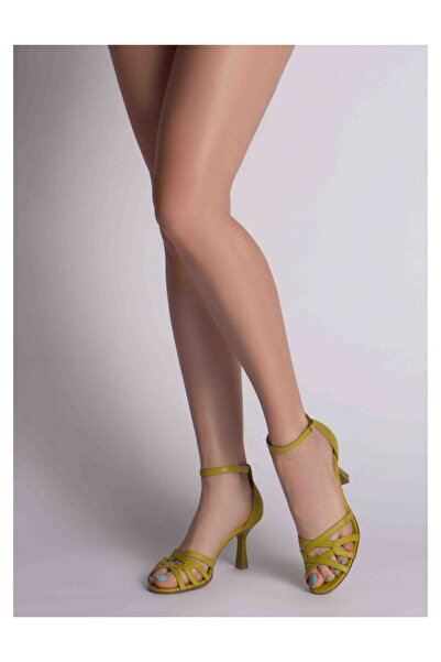 The 5th Element Women's Sandals Lime Miranda Natural Leather