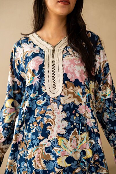 Greenko جلابيه بنقشات زهور جديده