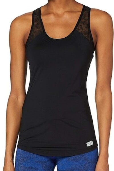 SLOGGI Tank Top, Women Move Flex Tank, Black, M