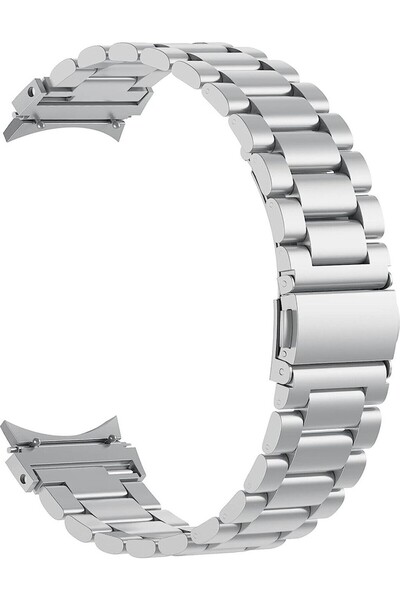 Guleron ساعة سامسونج جالاكسي 5 سلسلة (44 ملم) سوار ستانلس ستيل بيضاوي متوافق