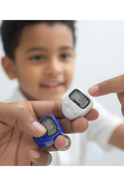 Generic Set of 12 Digital Tasbih Ring Counter - Multicolor Electronic Finger ...