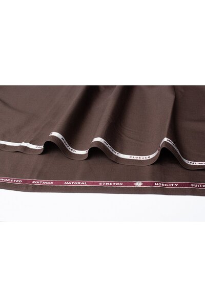 Wool's Italian Wool Fabric in Chocolate Brown