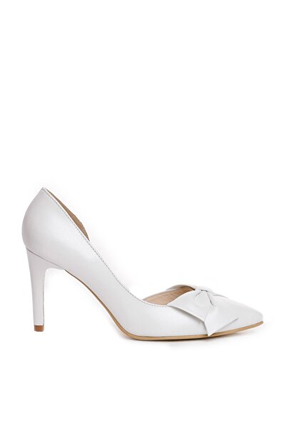 The 5th Element Pantofi mireasa piele naturala Ivoire cu funda