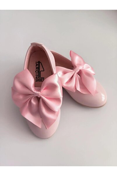 SHR Kids Kız Bebek-Çocuk Fiyonklu Babet Ayakkabı