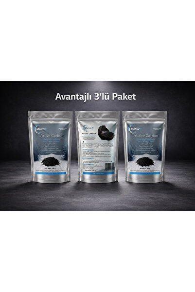 MatrixC 3'lü Avantaj Paket - Aktif Karbon Premium Hindistan Cevizi Bazlı 200 ...