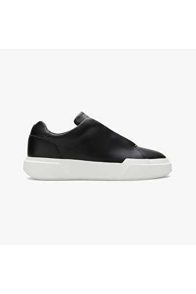Calvin Klein Chunky Cupsole Hide Lace Up Erkek Siyah Sneaker