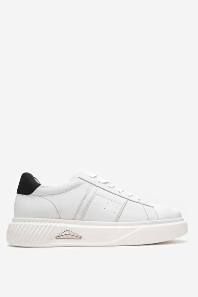 Dericlub Ανδρικά αθλητικά παπούτσια με χοντρή σόλα και κορδόνια από γνήσιο δέ...