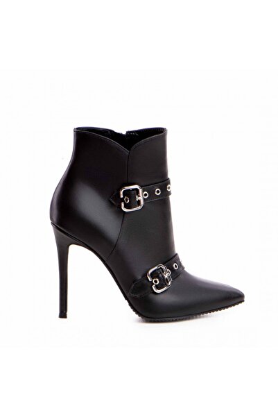 The 5th Element Women's Black Natural Leather Ankle Boots Roux