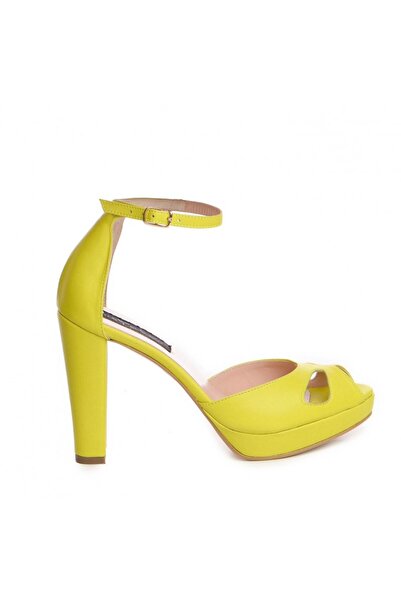 The 5th Element Lime genuine leather platform sandals The 70's Sandals