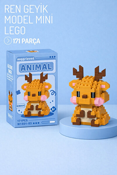 Nandy Home Ren Geyik Model Karakter Figürü 3D Yapı Oyuncakları