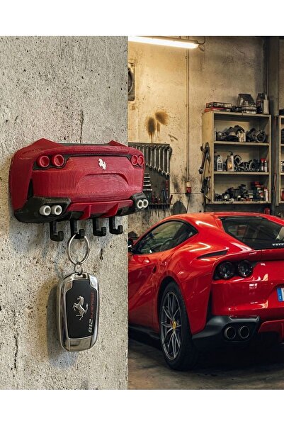 Ekol 3D حامل المفاتيح بتصميم فيراري 812 سوبرفاست
