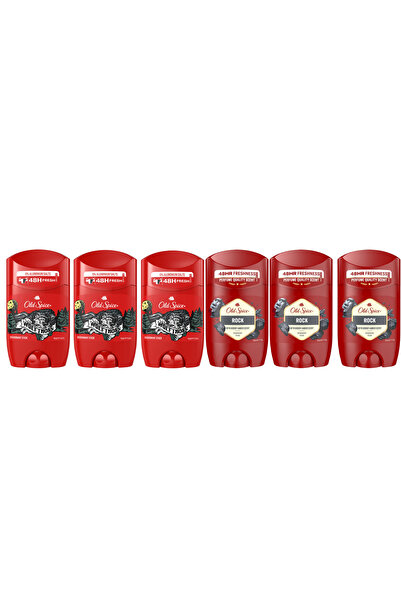 Old Spice Pachet (3X- DEO STICK 50ML ROCK + 3X- DEO STICK 50ML WOLFTHORN)