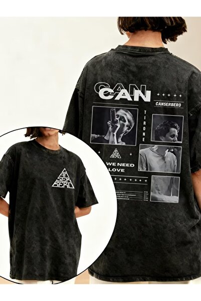 LAND MODA Μπλουζάκι Unisex Acid Washed oversized – Βαμβακερό, καθημερινό και ...