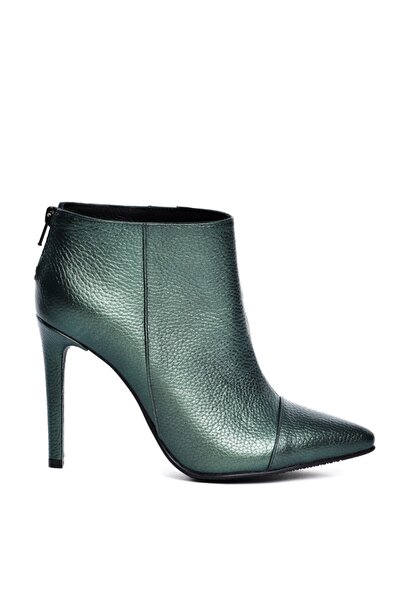 The 5th Element Women's Ankle Boots Natural Leather Emerald Green Emotion