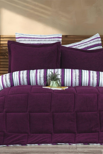 Rivosa Cloudia Sherpa Yorgan 4 Parça Uyku Seti Çift Kişilik