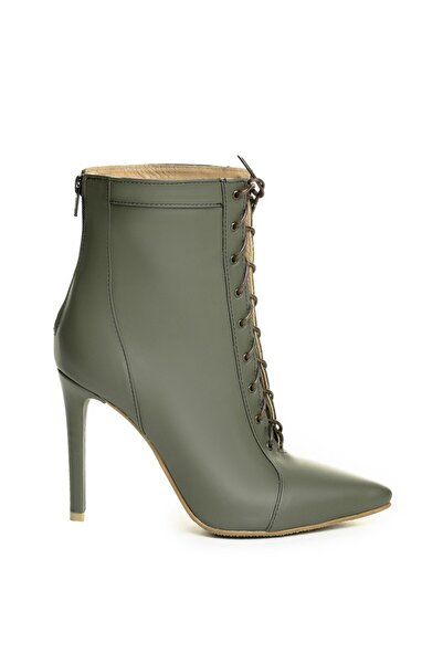 The 5th Element Women's Ankle Boots Natural Leather CTru Dark Khaki