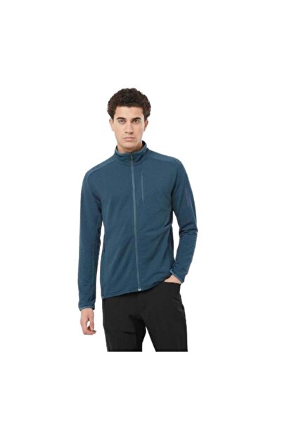 Salomon Essentıal Ltwarm Fz m Lc2276200 Navy Blue Jacket