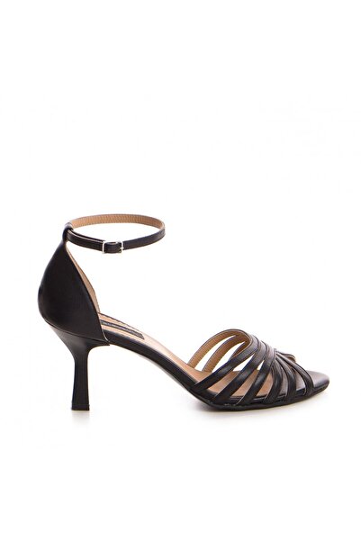 The 5th Element Black Selena genuine leather sandals