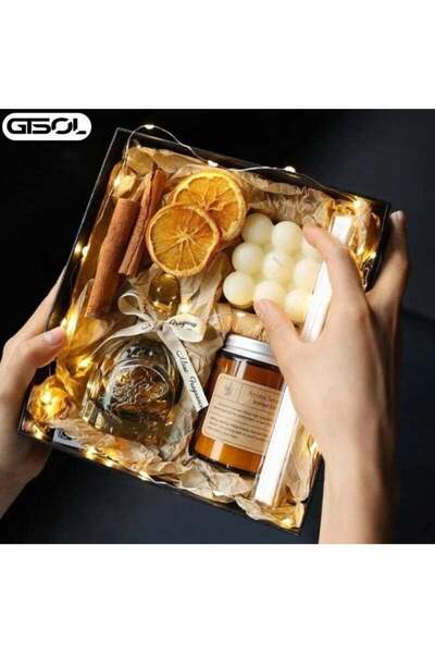 GTSOL مجموعة من 7 شموع معطرة في علبة هدايا