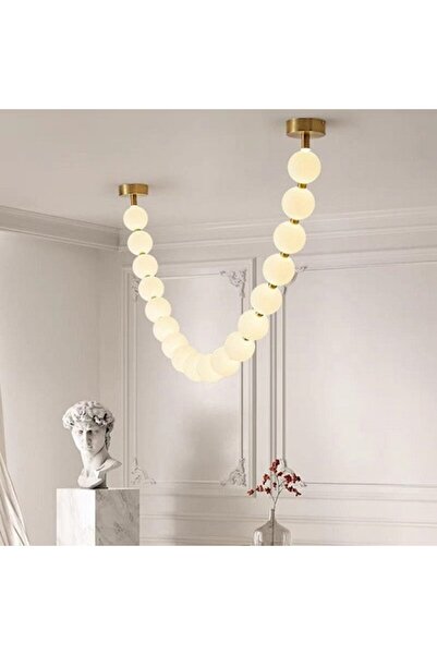 LEDZONE LED Chandelier, Led Zone, 90W, 3 Functions, Gold, 100x170cm
