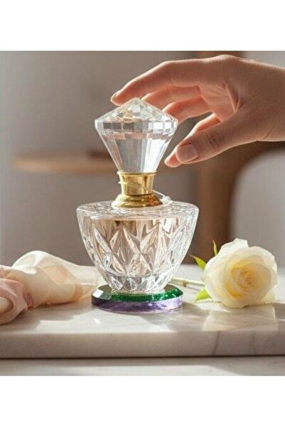 CREARTHOME Kristal Parfüm Şişesi Gold Dekoratif Aksesuar Biblo Obje YV-123