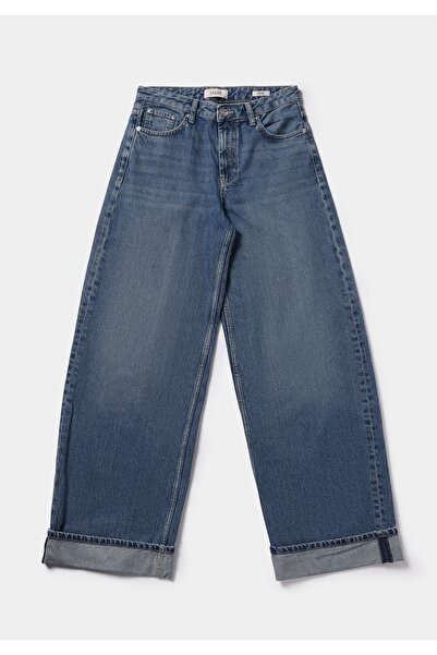 Colin's Loose Fit Low Waist Wide Leg Women's Indigo Jean Pants