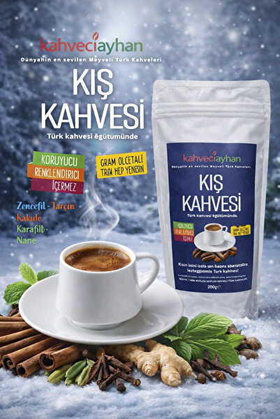 kahveciayhan 200g Kış Kahvesi - Doğal Baharatlar - Yumuşak İçimli - Zencefil ...