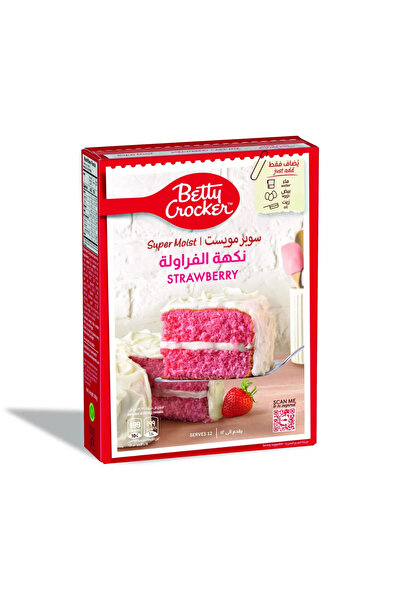 BETTY CROCKER Super Moist Strawberry Flavored Cake Mix- 400gms