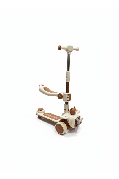 dehkah سكوتر ودراجة توازن فاخرة للأطفال 2 في 1، مقعد قابل للطي، 3 عجلات، مقود...