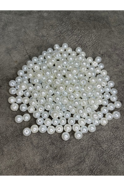 Mos Tespih 10 grame de mărgele de perle de sticlă albă de 10 mm pentru fabric...