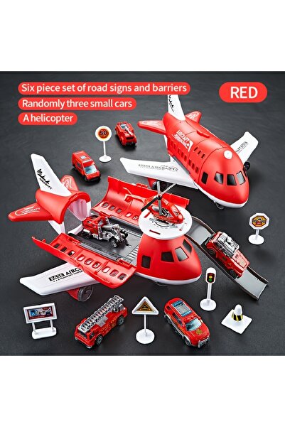 Choice لعبة سيارة طائرة حمراء للأطفال، نموذج طائرة بالقصور الذاتي، مزودة بـ 6...