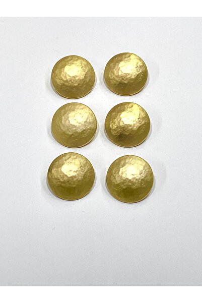 karantuhafiye Coat Button / Metal Button / Matte Gold / 2.8 cm / Set of 6 / M...
