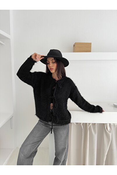 Slim'N Lift Extra Soft Bearded Knitwear Tie-Up Cardigan