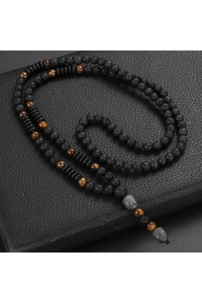 OUTFİT MAN Мъжко колие с вулканичен камък