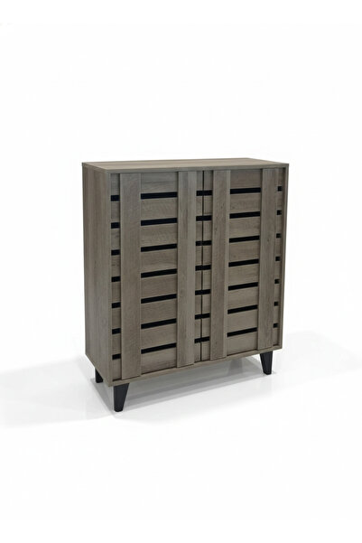 Generic Modern 2-Door Shoe Cabinet - Compact Design (80x30x94 cm)