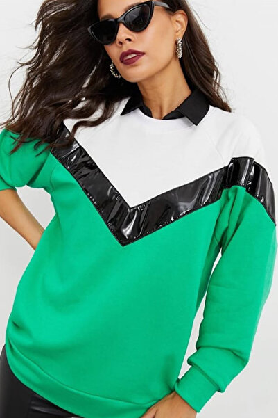 ESSFASIHON Bicycle collar blouse